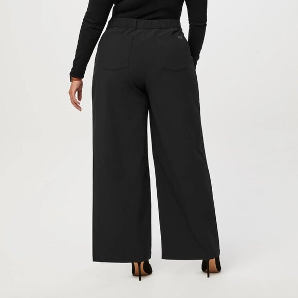 NWT FIGS PRO High Waisted Wide Leg Trouser, Dark Brown, size LP - Picture 2 of 11